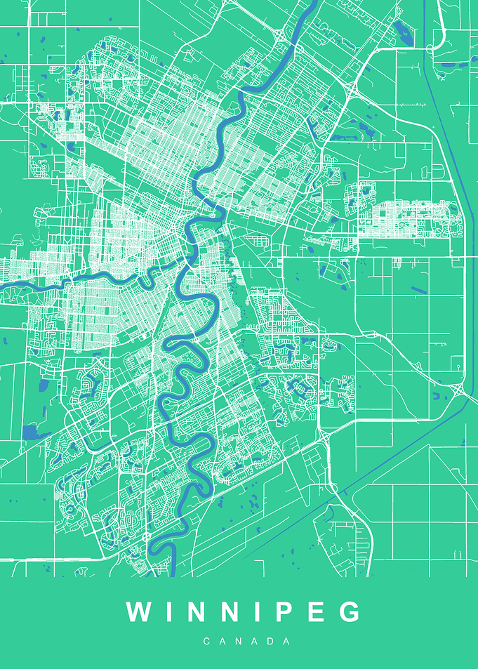 WINNIPEG Map CANADA