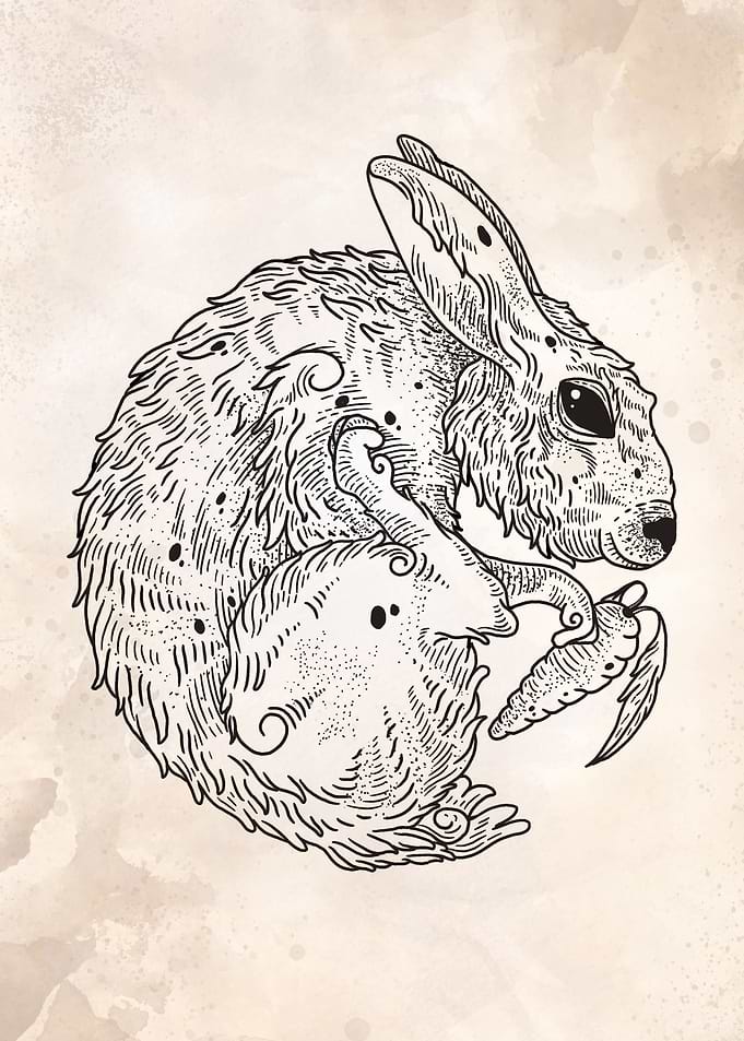 sleeping bunny