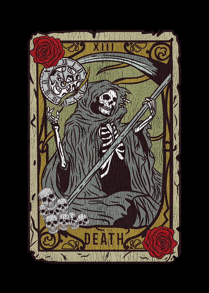 Vintage Death Tarot Card