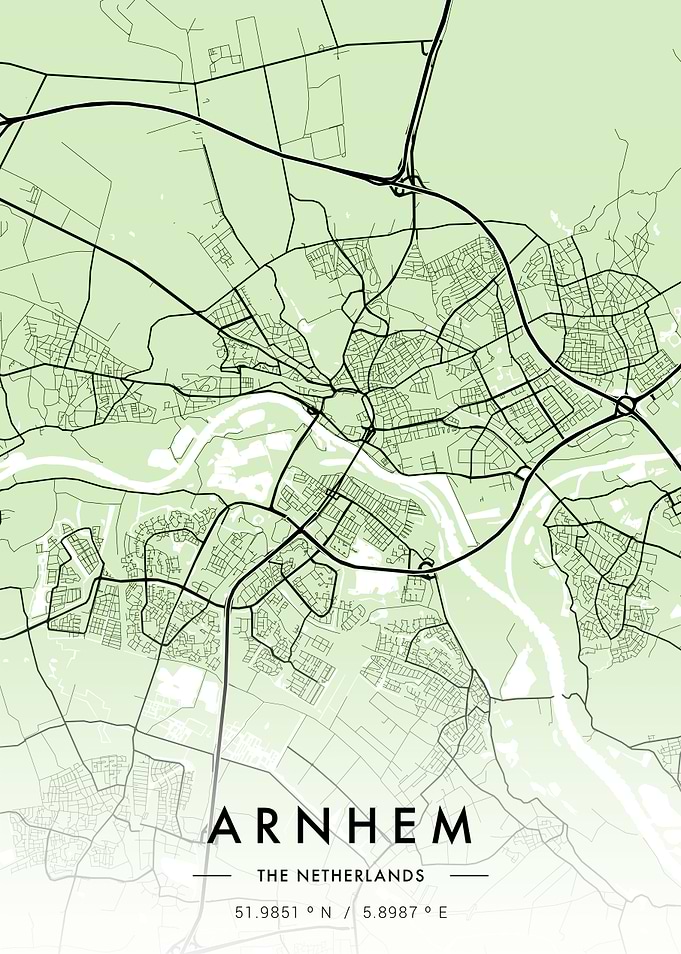 Arnhem City Map Green
