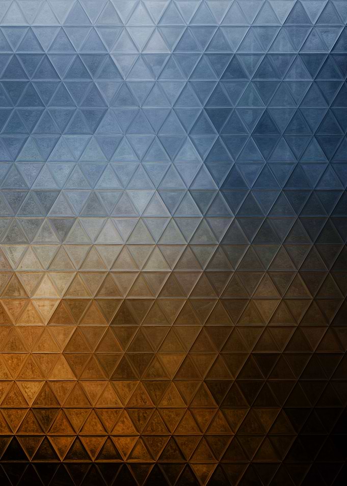Mosaic blue brown