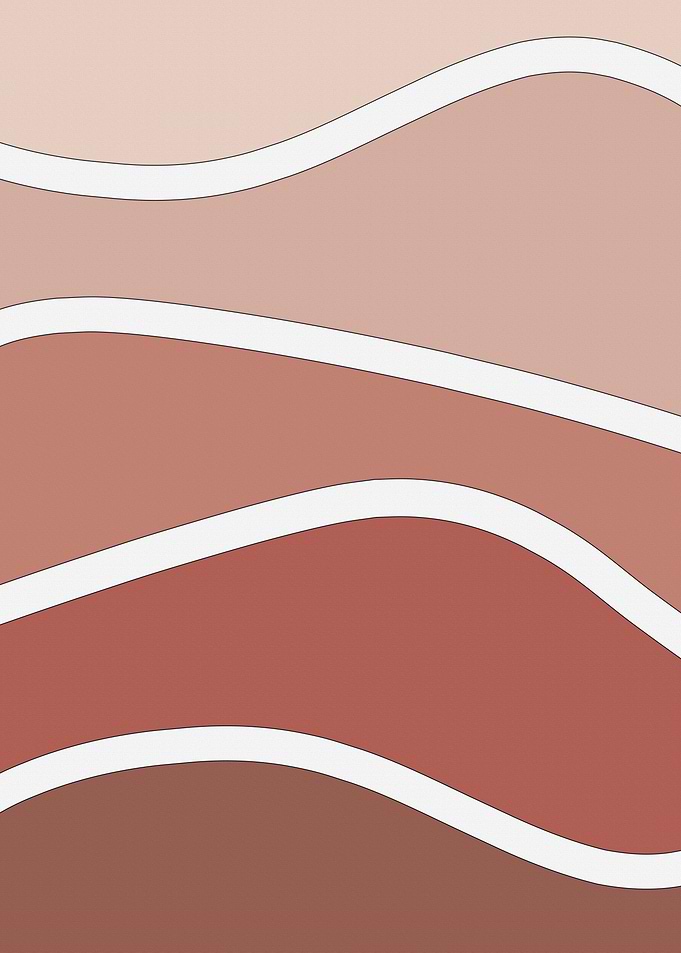 Abstract terracotta mounta