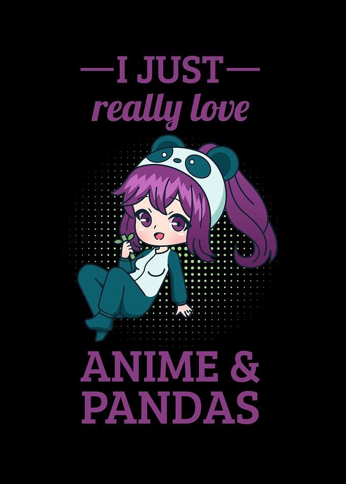 Chibi Anime Girl Panda