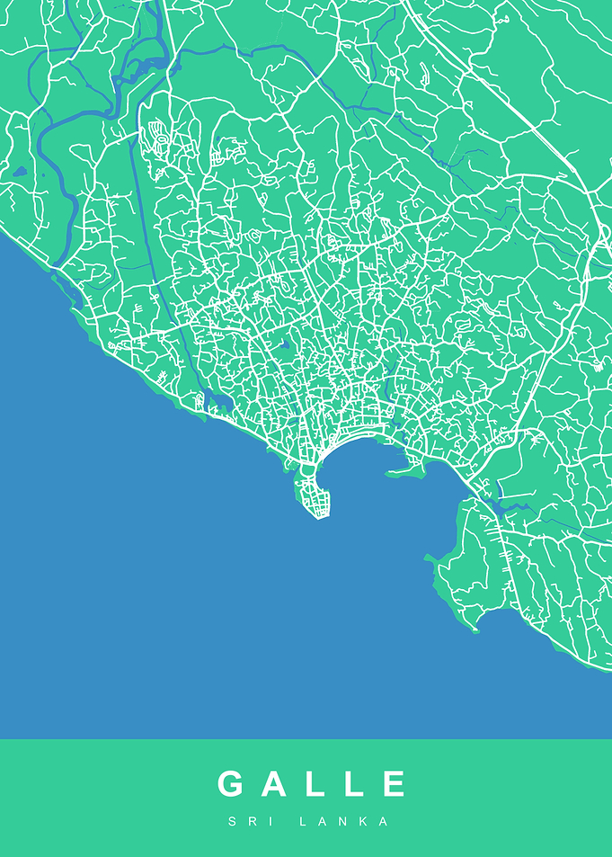 GALLE Map SRI LANKA