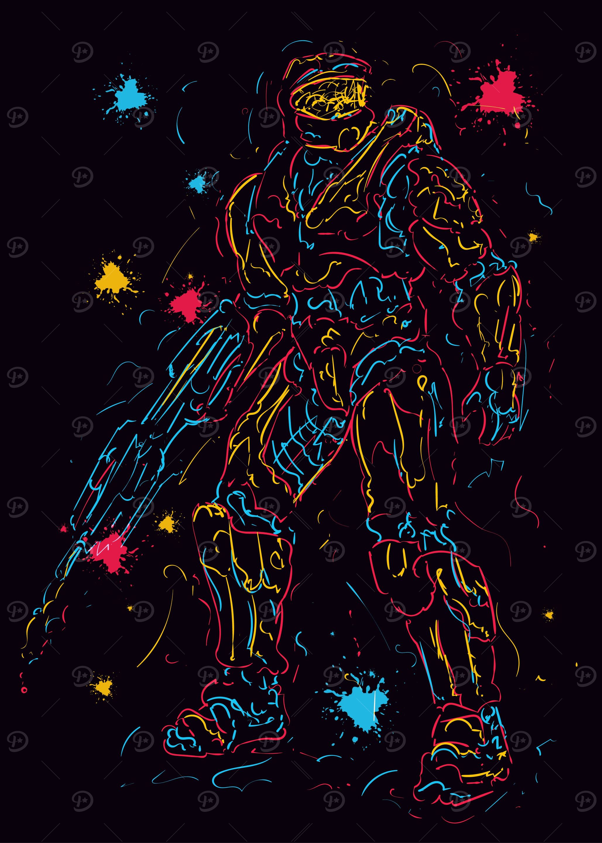 Pop art robot
