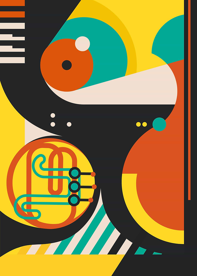Abstract music instruments