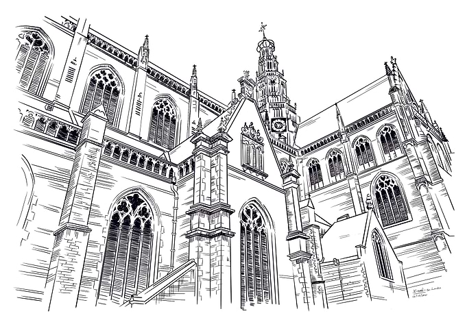 sint bavo kerk in haarlem