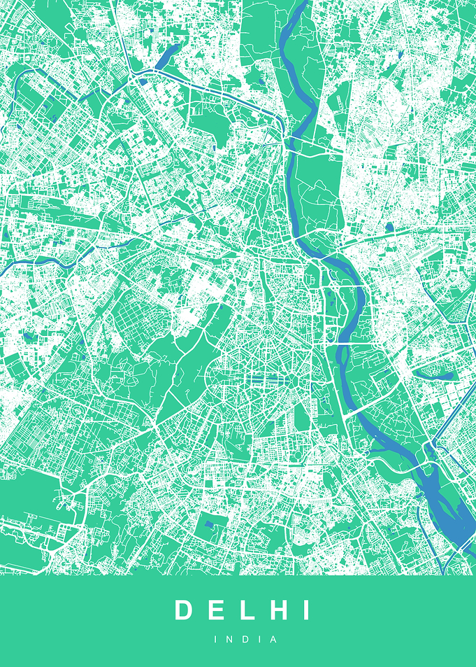 DELHI Map INDIA