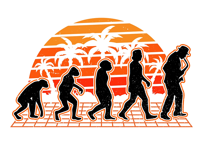 Saxophone Evolution Sunset