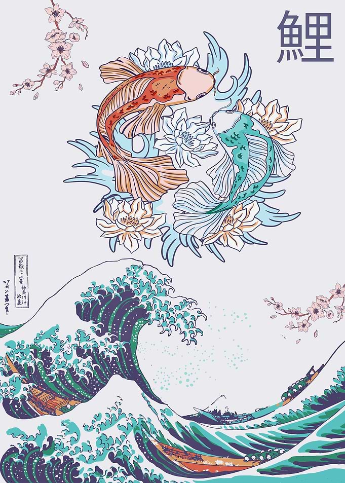 YingYang Koi fish