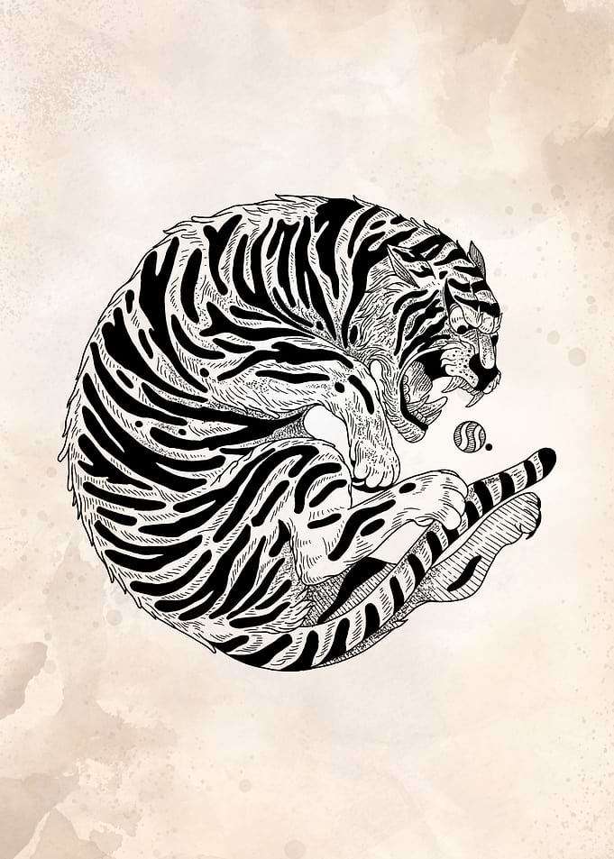 playing tiger