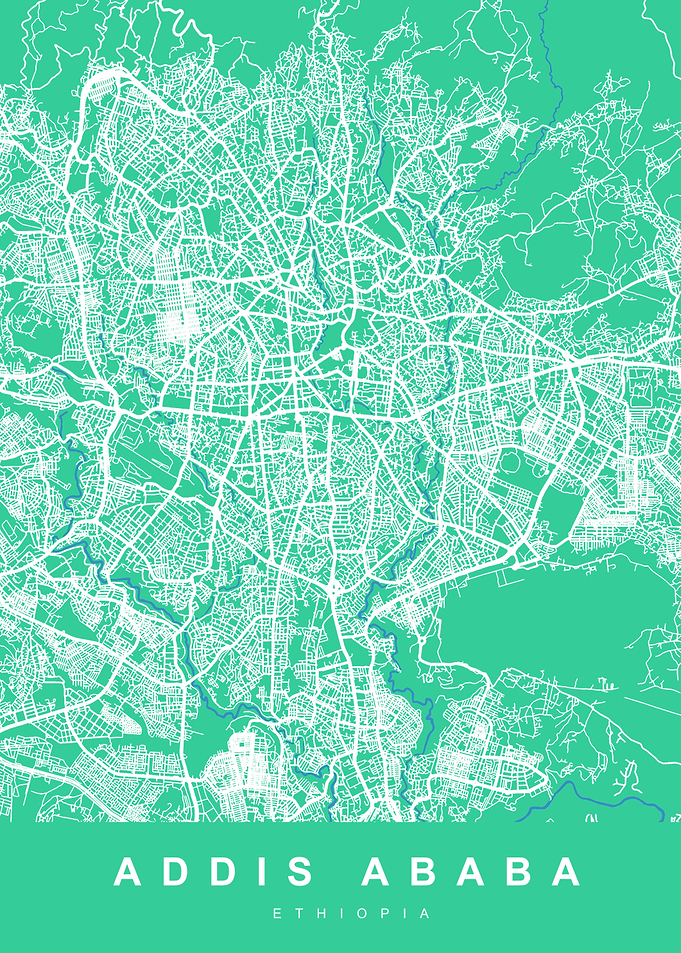 ADDIS ABABA Map ETHIOPIA