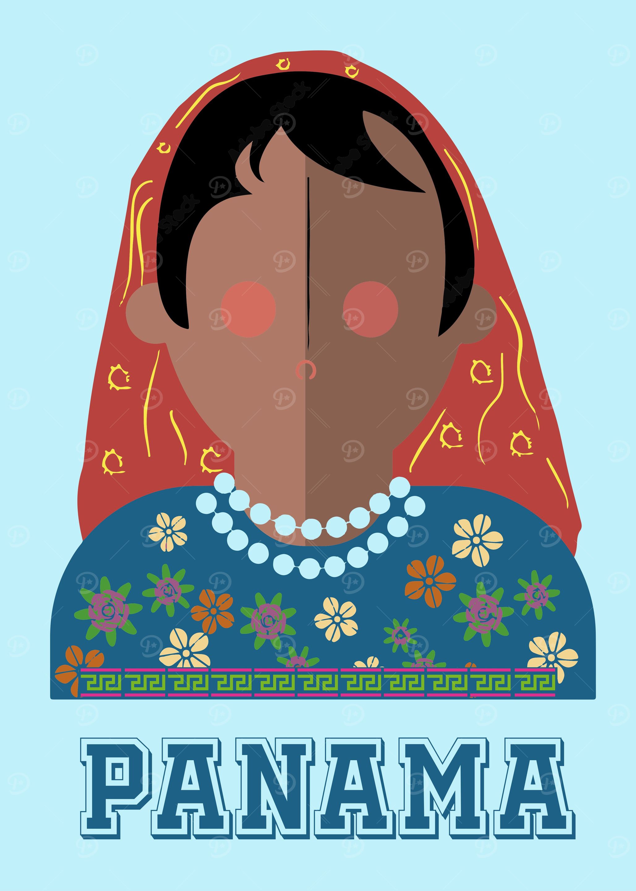 kuna woman illustration
