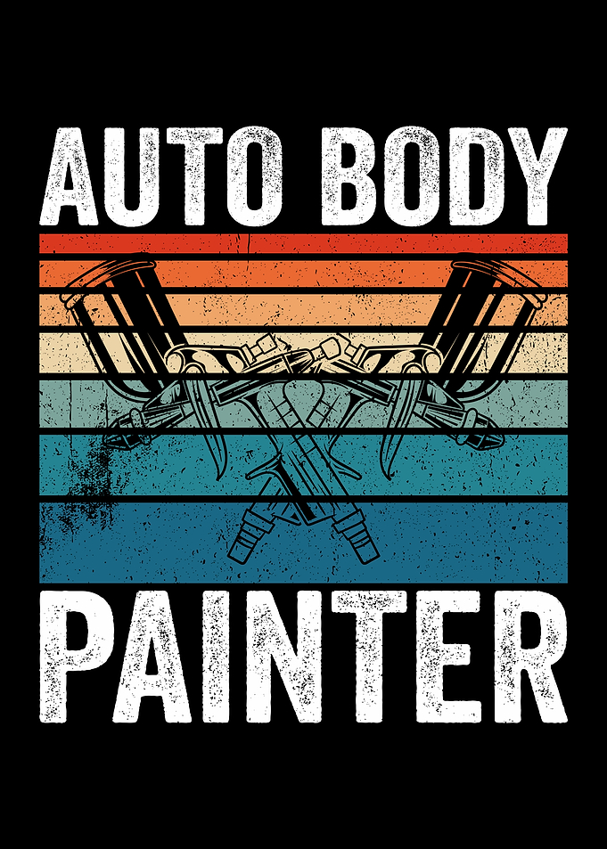 Auto Body Painter Retro