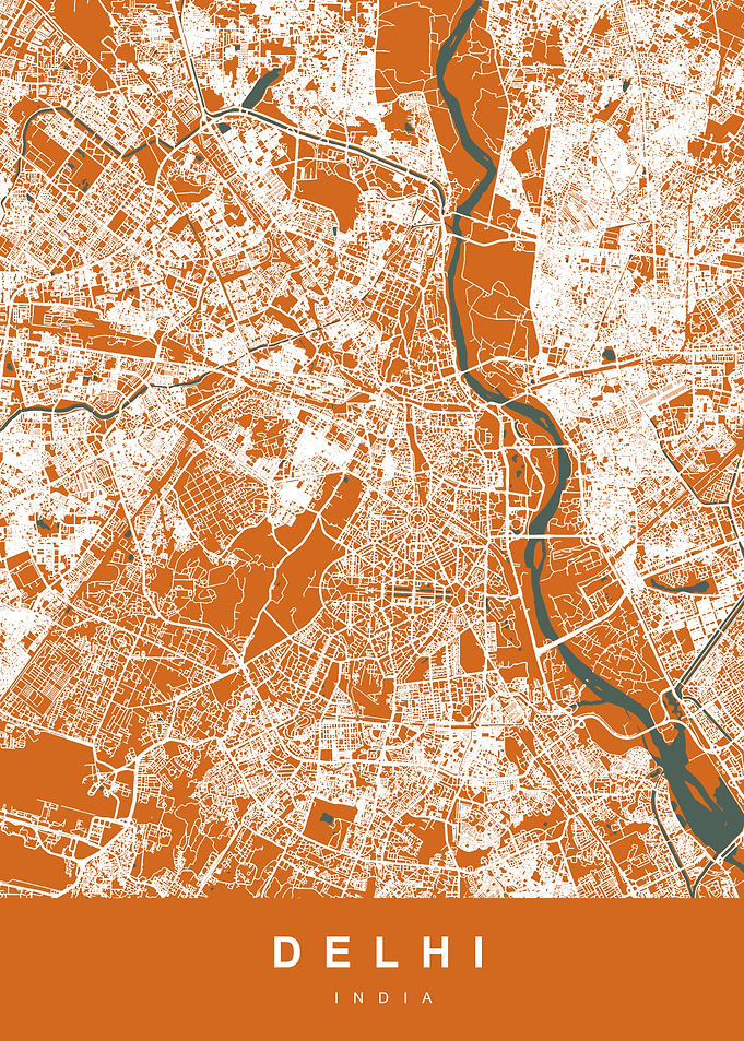 DELHI Map INDIA
