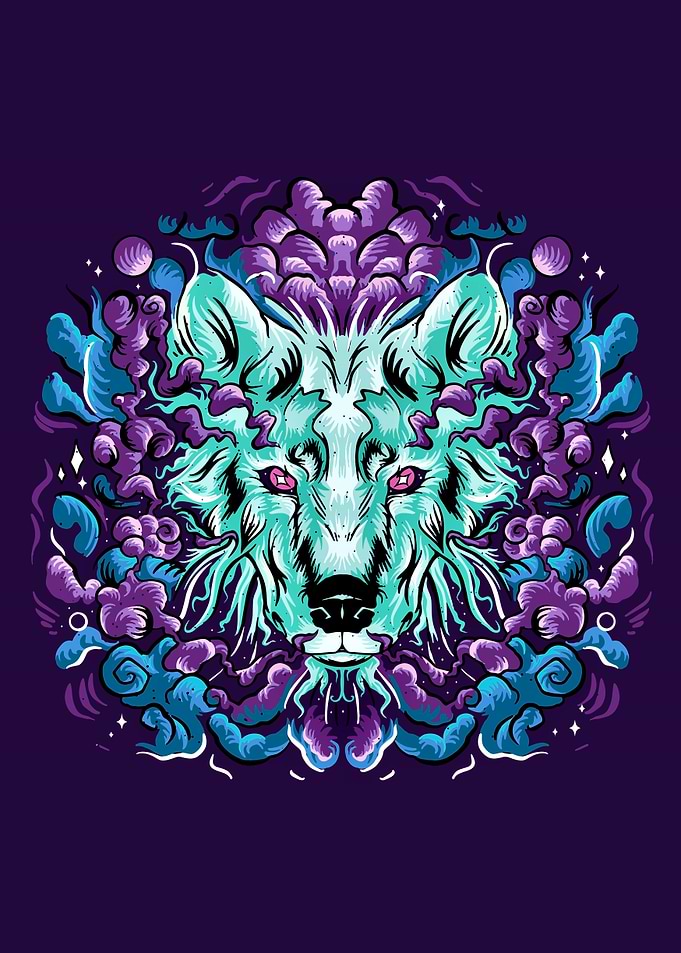 Fantasy wolf