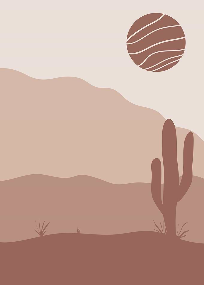 Nature sun mountain poster