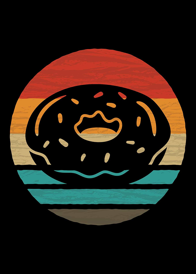 Donut Retro Vintage