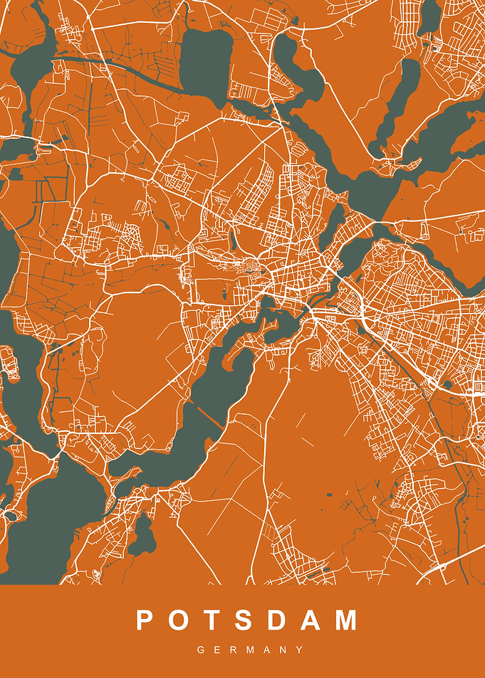 POTSDAM Map GERMANY