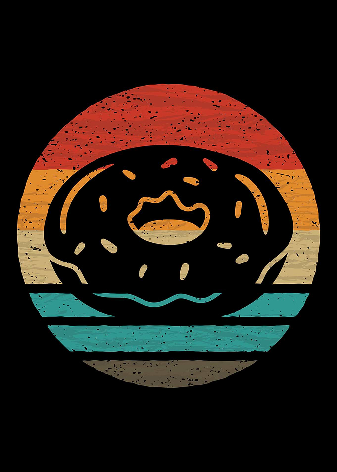 Donut Retro Vintage
