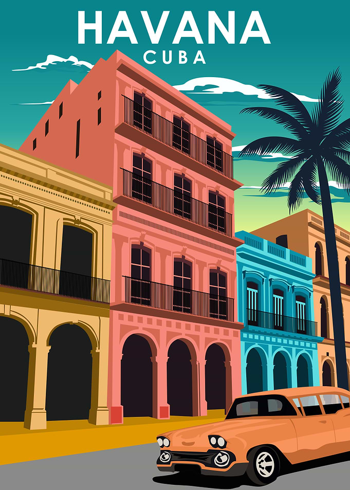 Havana Cuba Travel Poster