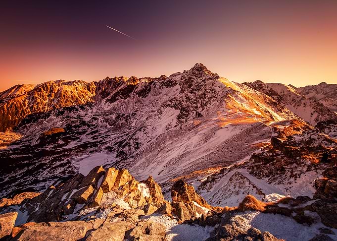 Sunset in Tatra Mountains