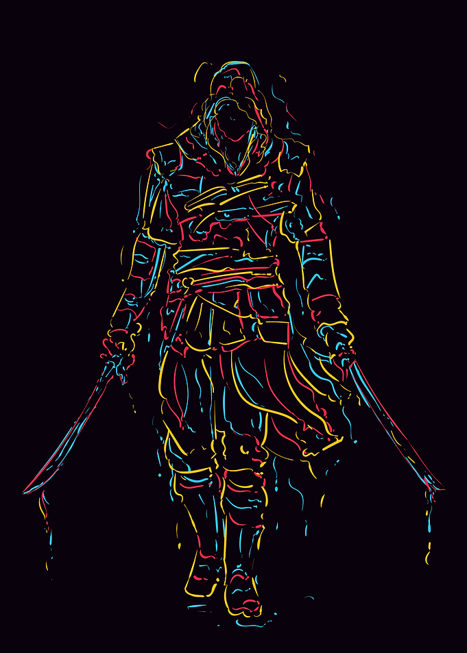 game character pop art