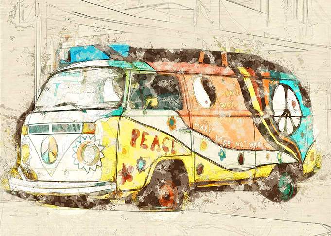 Skecth art VW classic