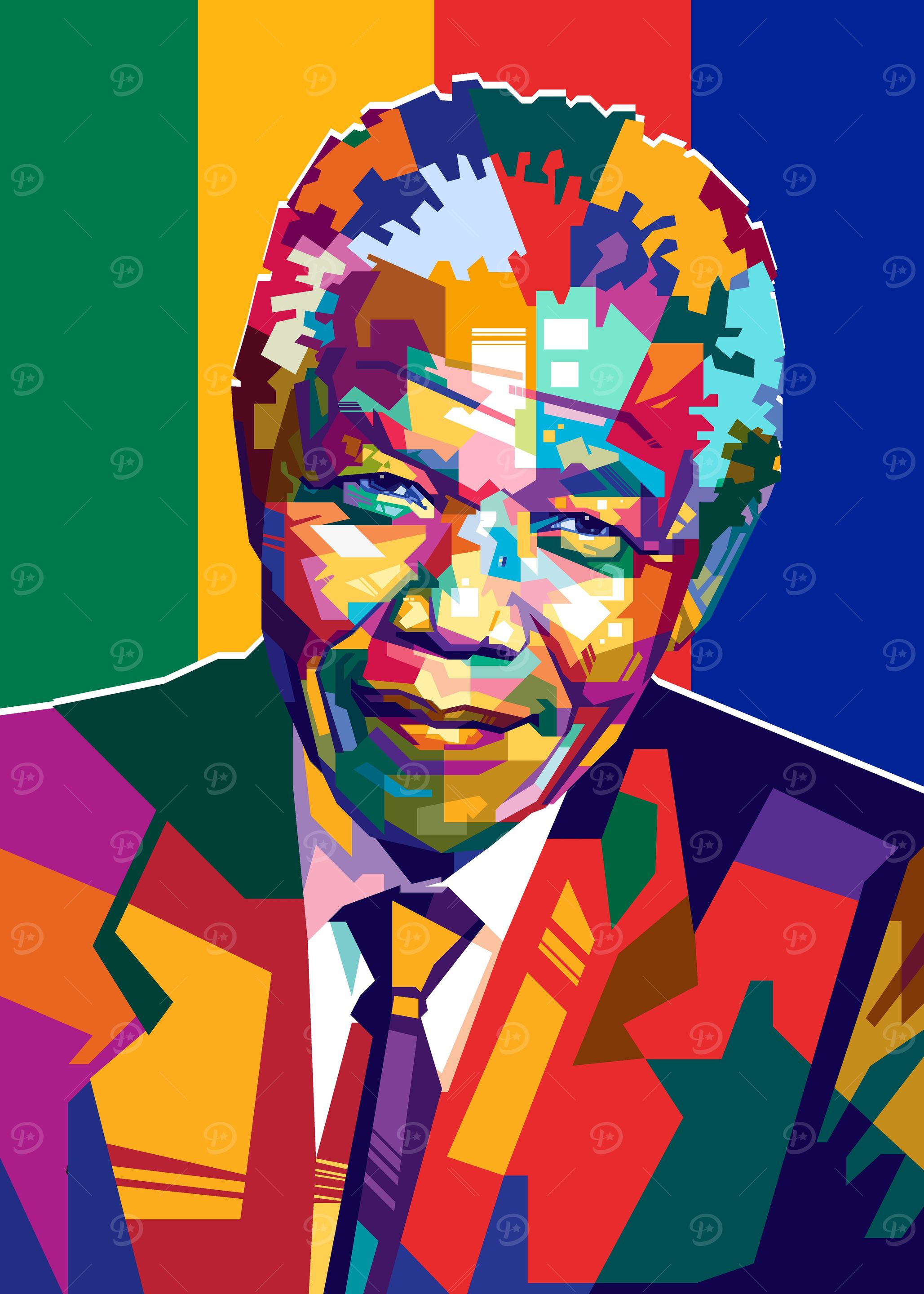 Nelson Mandela Pop art