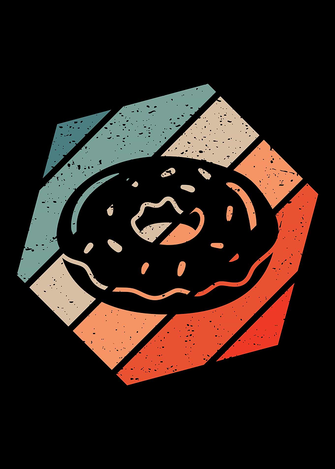 Donut Retro Vintage