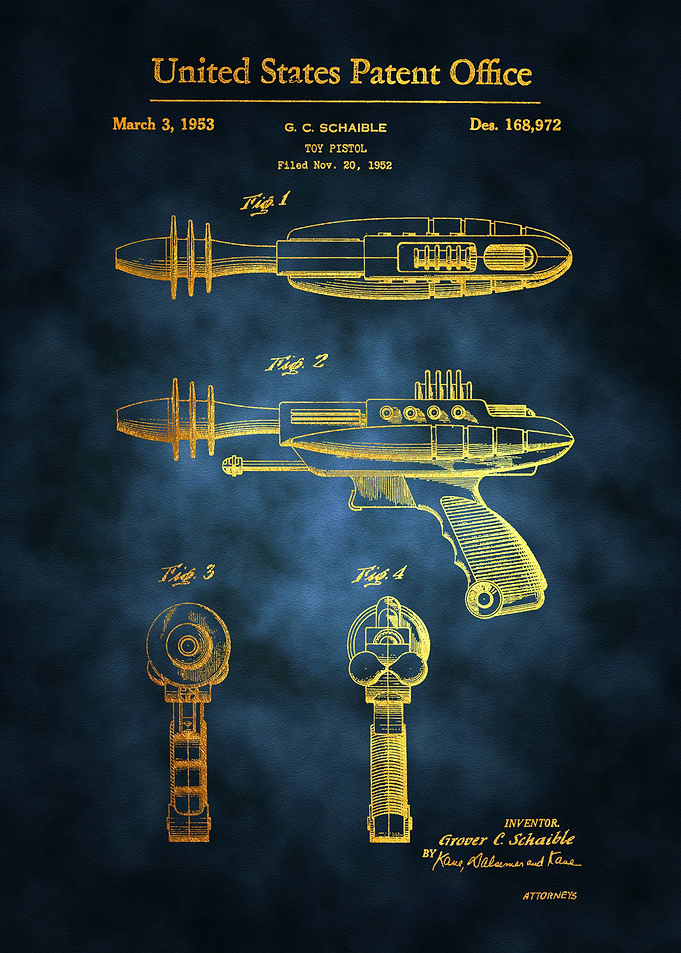 25 Laser Gun Toy Patent 1