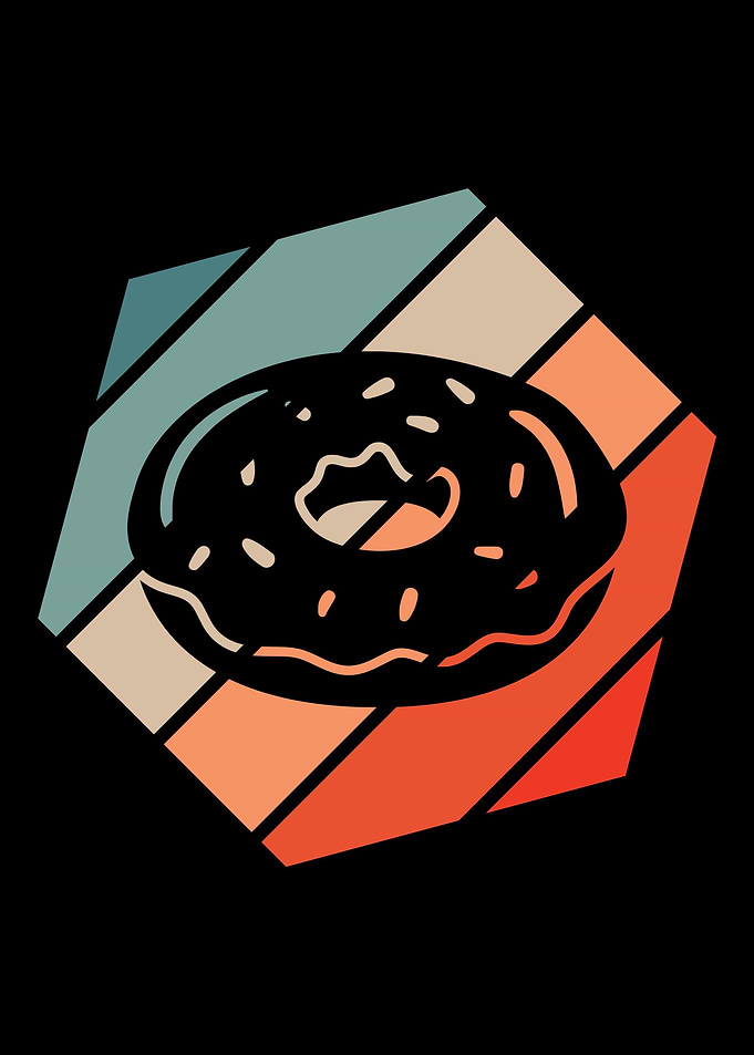 Donut Retro Vintage