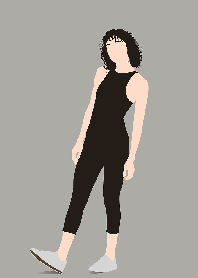 Minimalist style woman