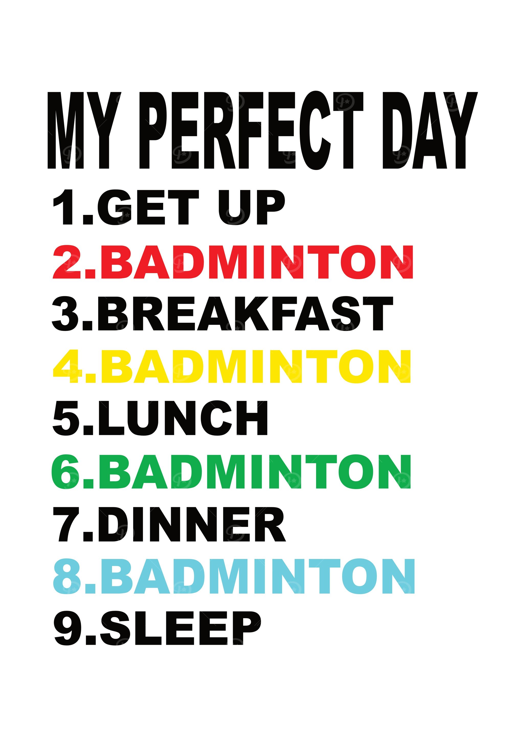 My Perfect Tag Badminton