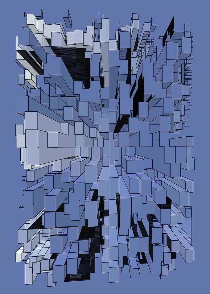 Blue violet city