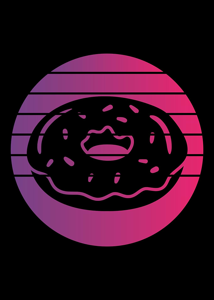 Donut Retro Vintage