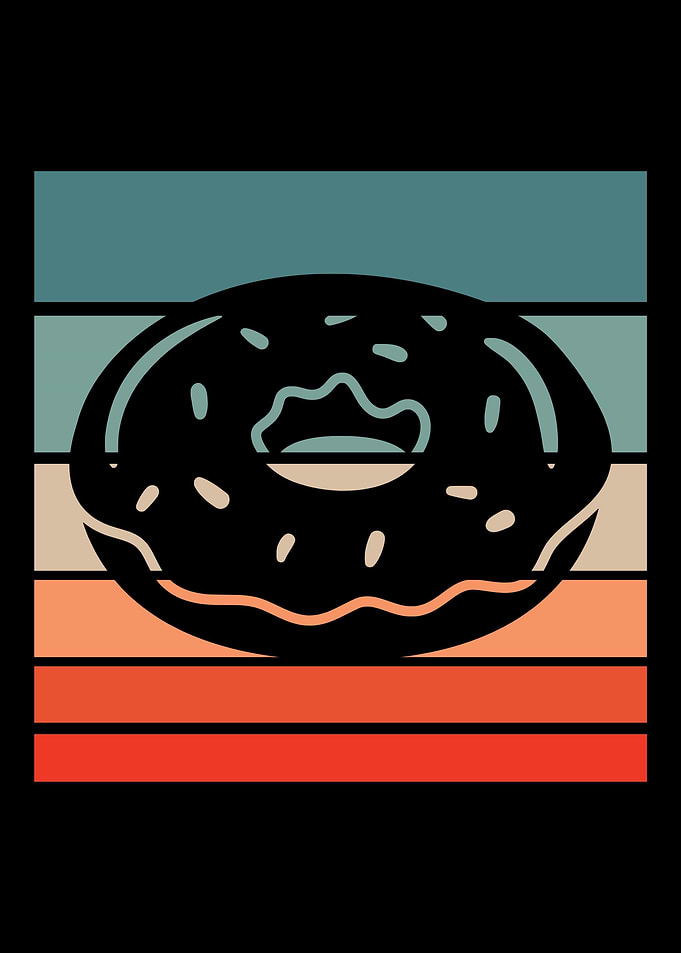 Donut Retro Vintage