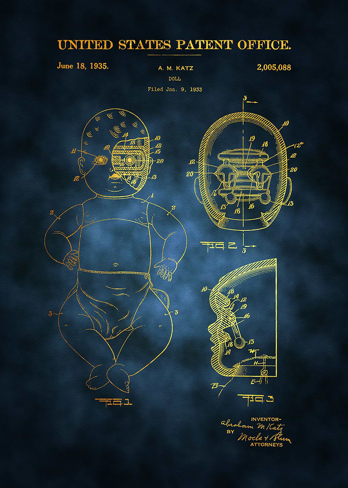 34 Doll Patent Poster 193