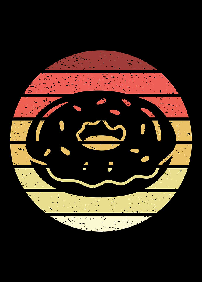 Donut Retro Vintage