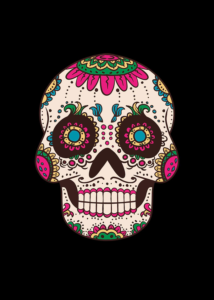 Funny Sugar Skull