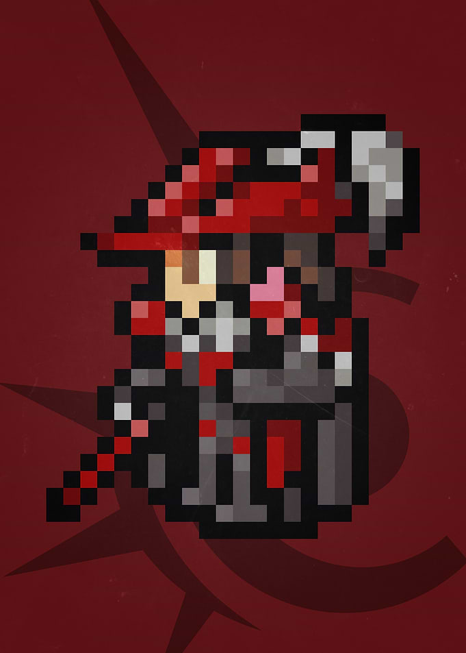 FF XIV Pixel Red Mage