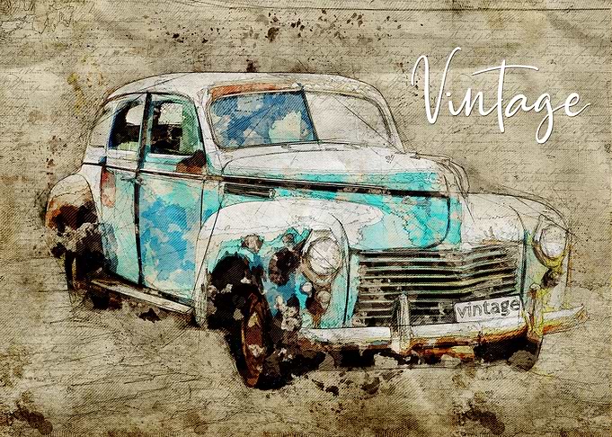 Retro car classic