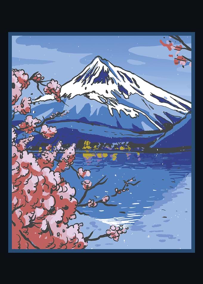 Sakura mount fuji