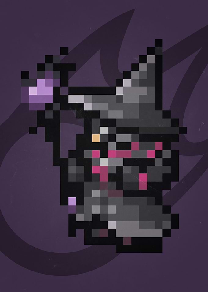 FF XIV Pixel Black Mage