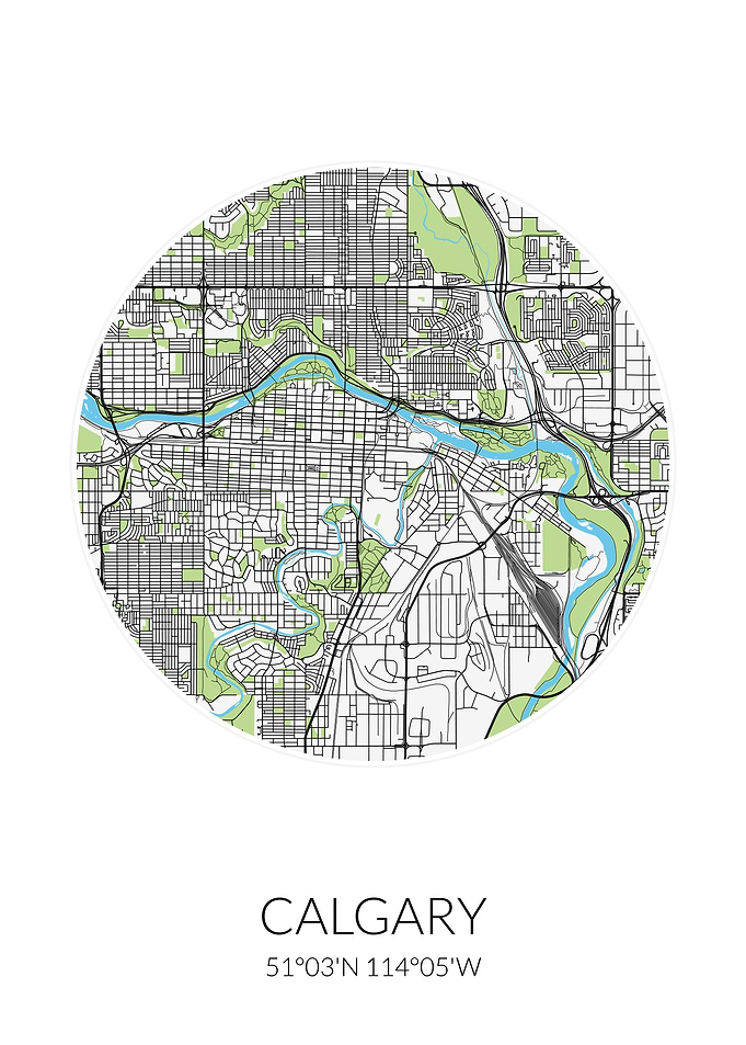 Calgary Circle City Map