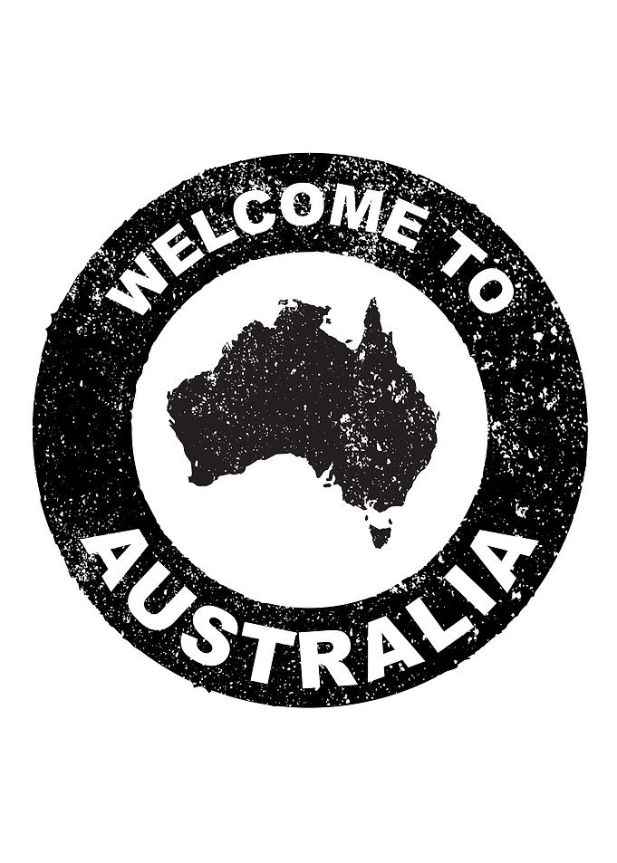 Welcome To Australia Stamp
