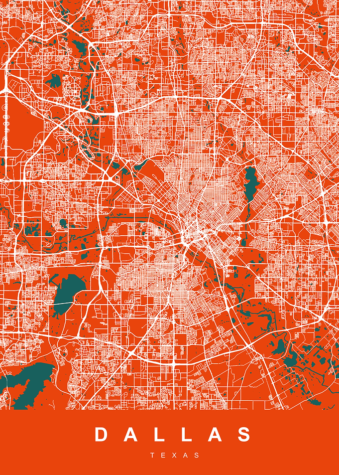 DALLAS Map TEXAS