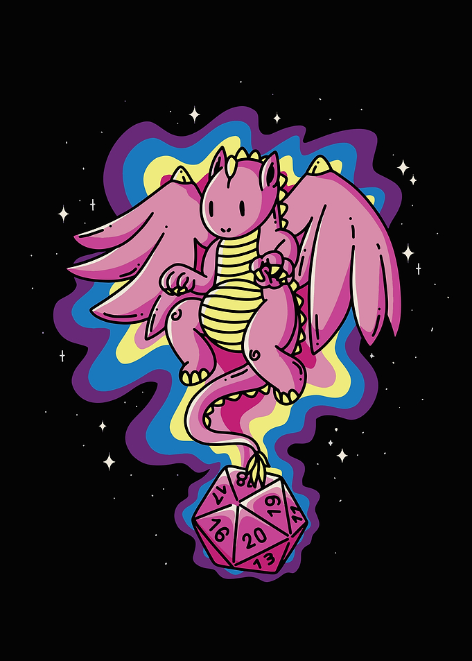 Role playing dice dragon