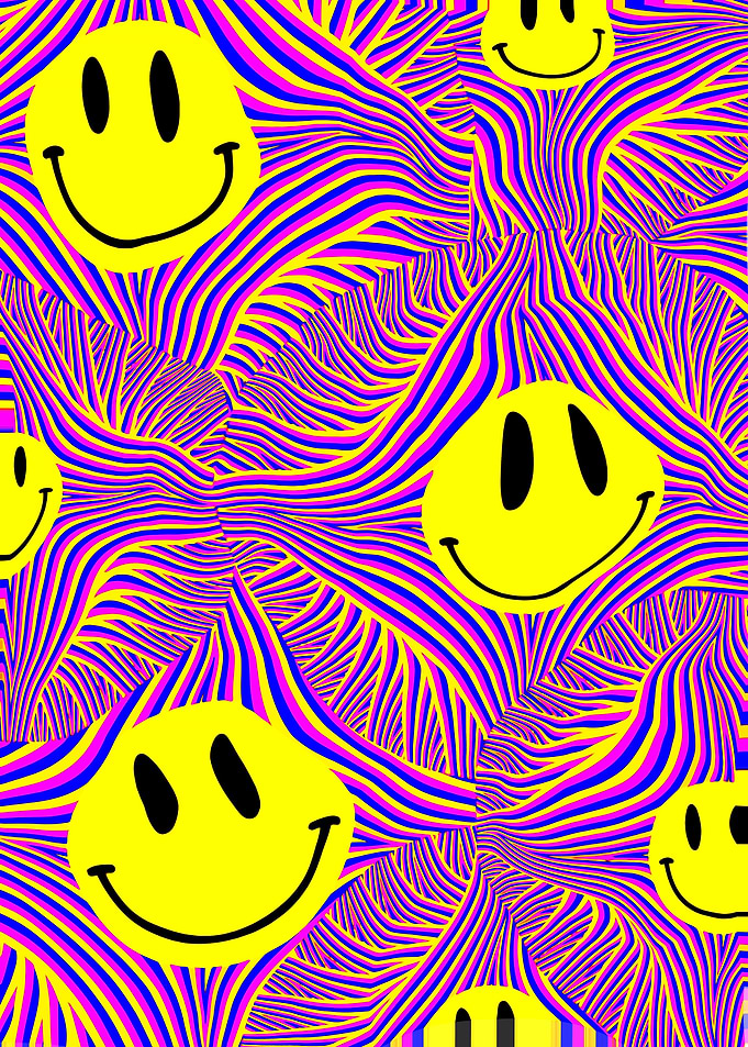 Trippy Acid house Yellow