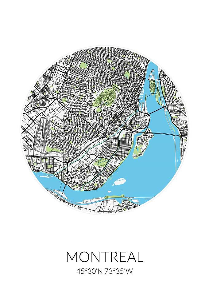 Montreal Circle City Map